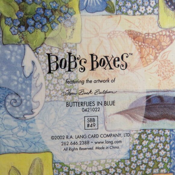 Spring (3) Gift Boxes Butterflies Blue, Green & Purple Storage Boxes - Picture 11 of 14